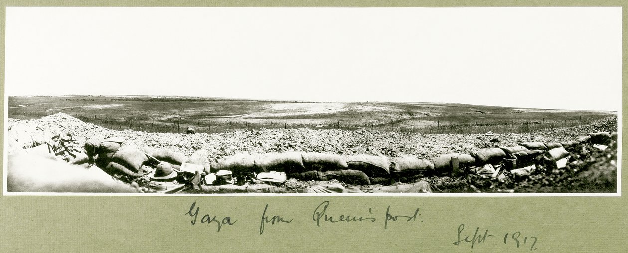 Gaza från drottningens post, september 1917 av Capt. Arthur Rhodes