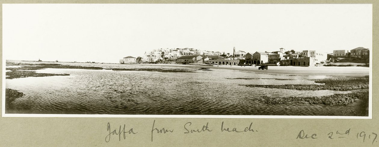Jaffa från South Beach, 2 december 1917 av Capt. Arthur Rhodes