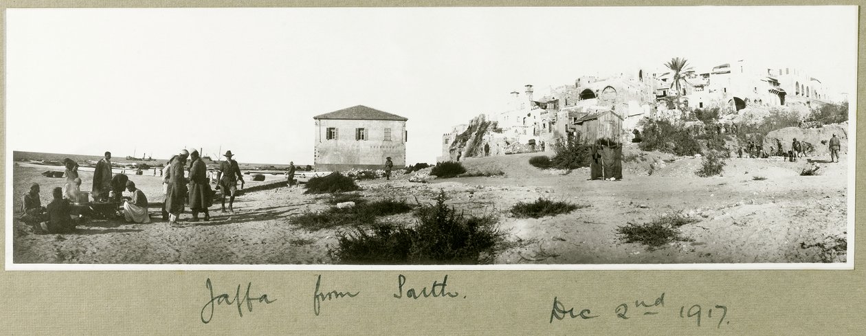Jaffa från söder, 2 december 1917 av Capt. Arthur Rhodes