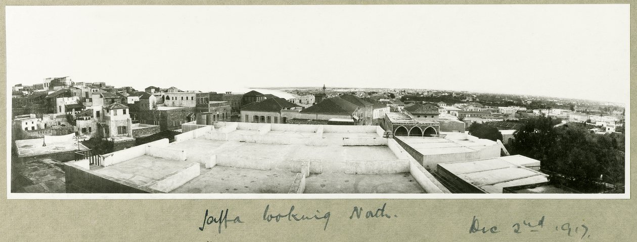 Jaffa ser norrut, 2 december 1917 av Capt. Arthur Rhodes