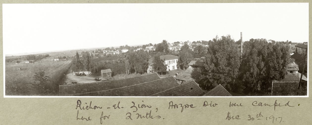 Richon-el-Zion, den 30 december 1917 av Capt. Arthur Rhodes