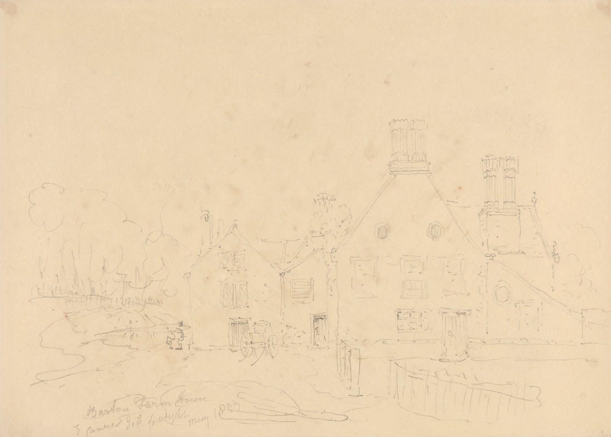 Barton Farm House, East Cowes, Isle of Wight, maj 1833 av Capt. Thomas Hastings