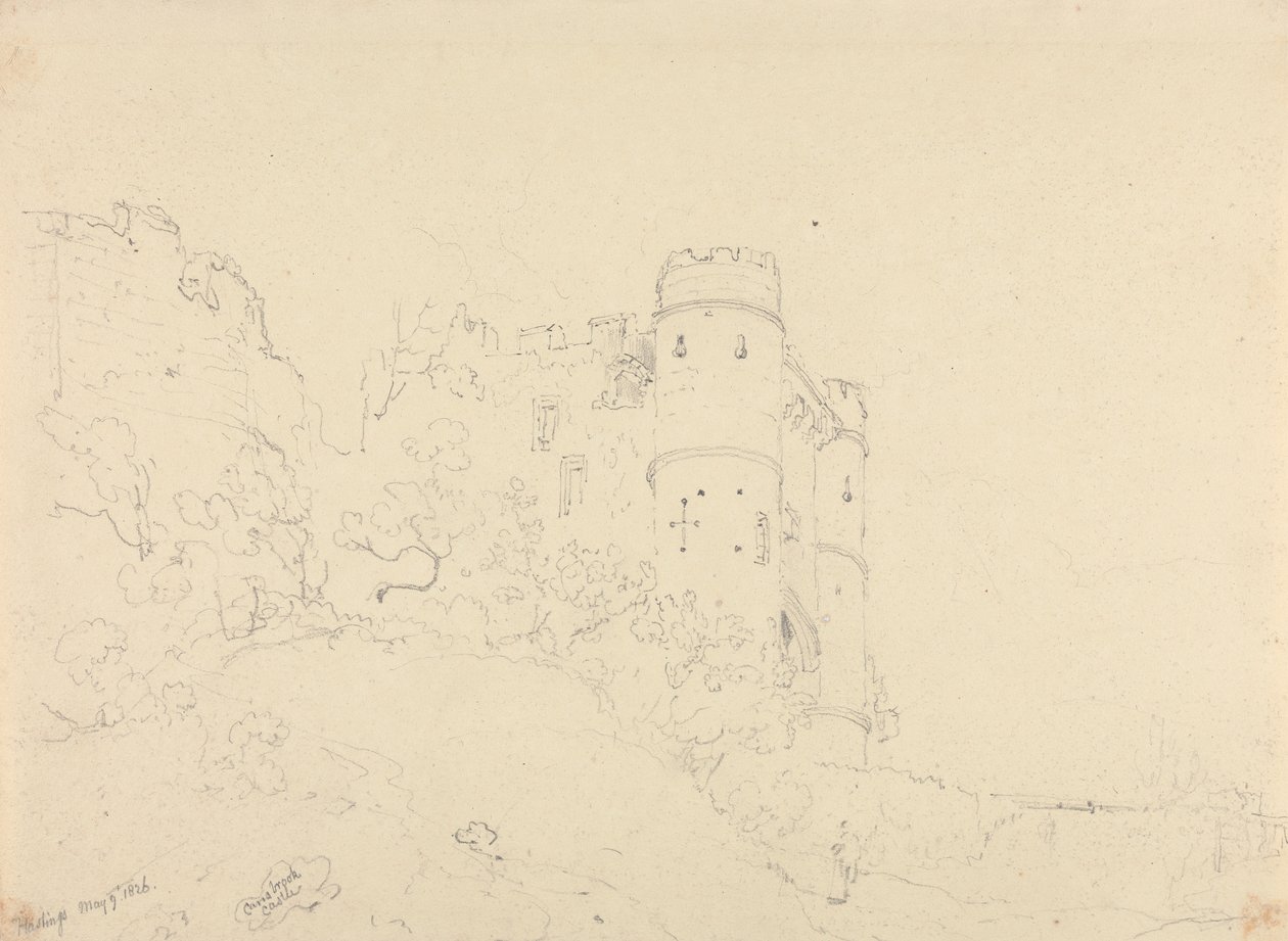 Carisbrooke Castle, 9 maj 1826 av Capt. Thomas Hastings