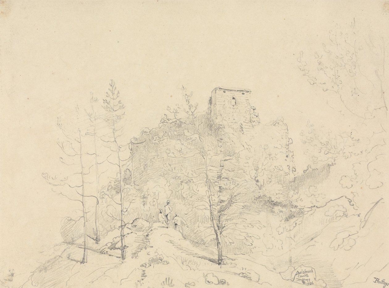 Carisbrooke Castle, 9 maj 1826 av Capt. Thomas Hastings