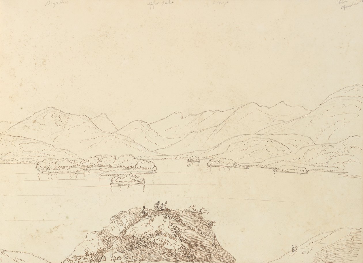 Från ovanför tunneln på Kenmare Road, 4 september 1841 av Capt. Thomas Hastings