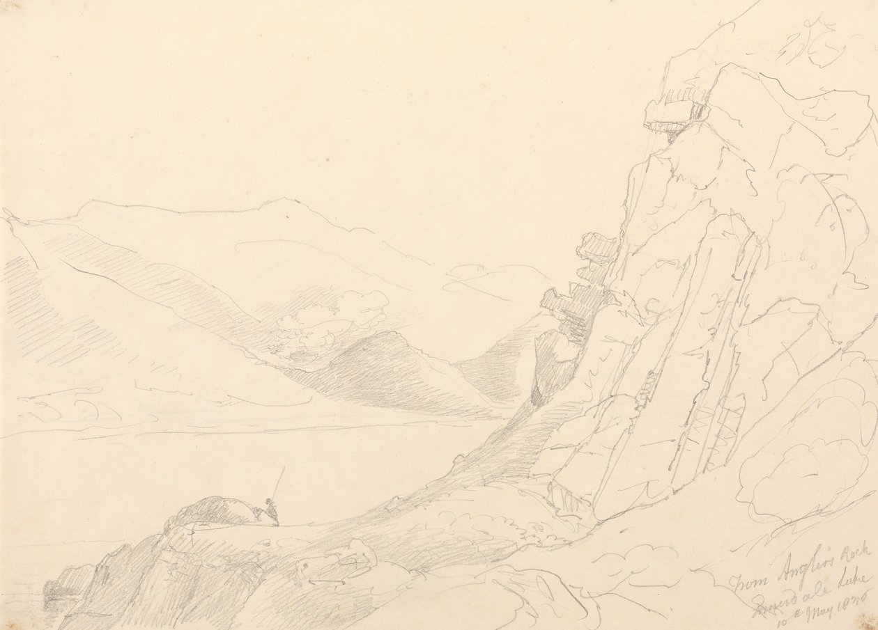 Från Anglers Rock, Ennerdale Lake, 10 maj 1836 av Capt. Thomas Hastings