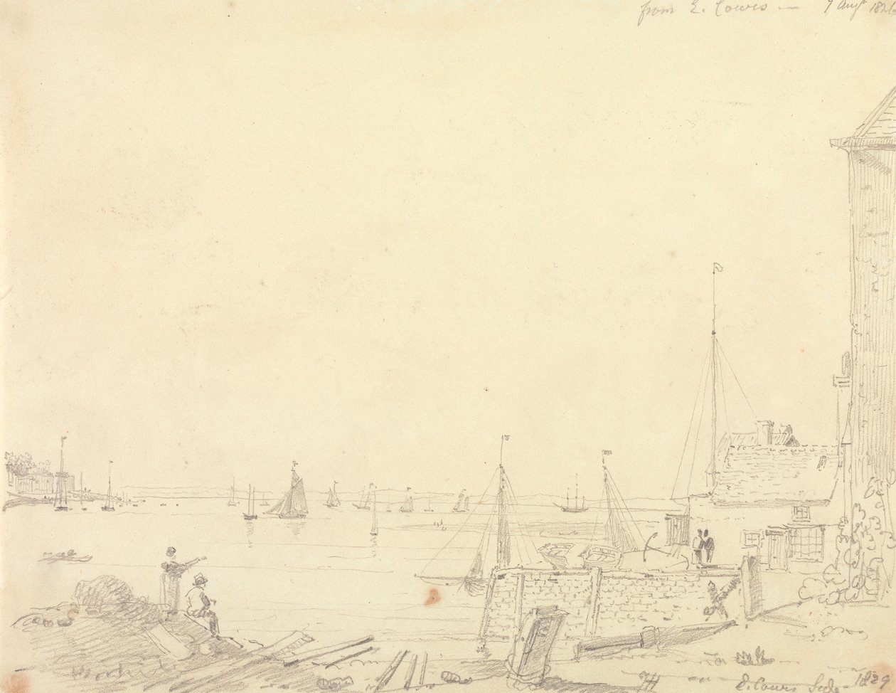 Från East Cowes, 7 augusti 1826 av Capt. Thomas Hastings