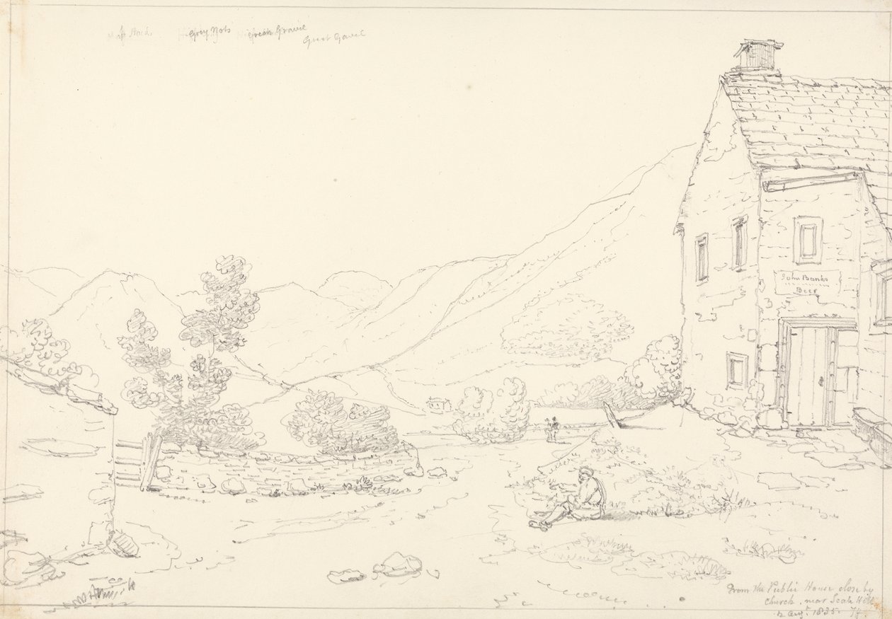 Från Public House nära Scale Hill, 2 augusti 1835 av Capt. Thomas Hastings