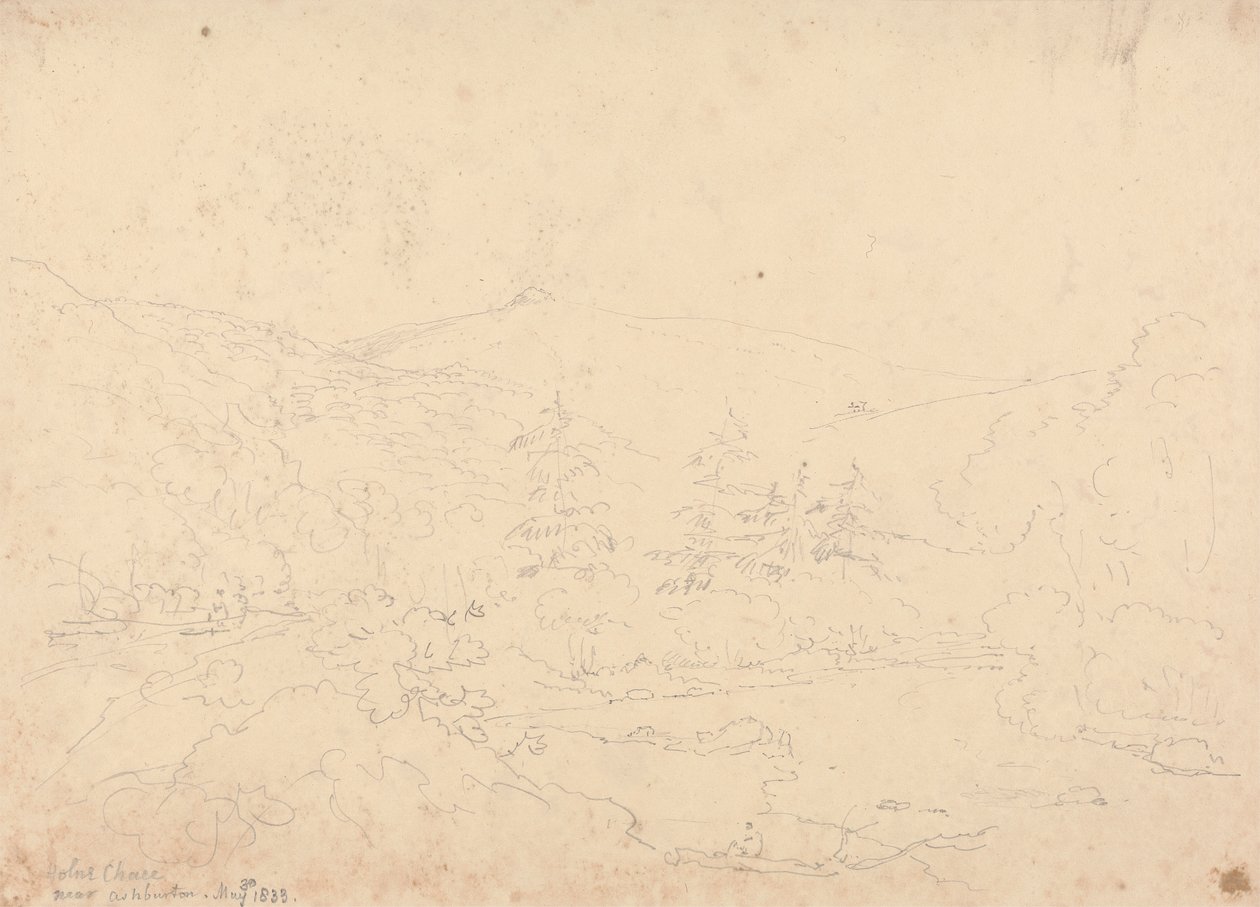 Holne Chase nära Ashburton, 30 maj 1833 av Capt. Thomas Hastings