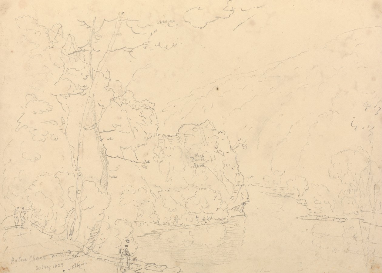 Holne Chase on the Dart, 30 maj 1833 av Capt. Thomas Hastings