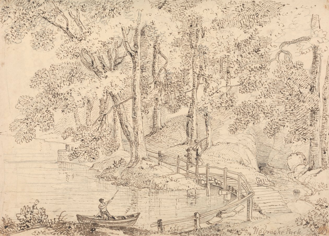 I Ugbrooke Park, maj 1833 av Capt. Thomas Hastings