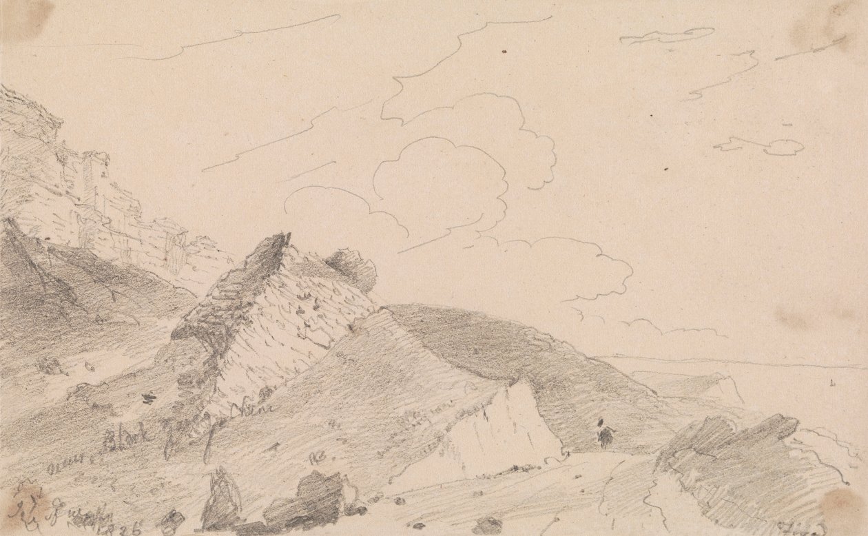 Nära Blackgang Chine, Isle of Wight av Capt. Thomas Hastings