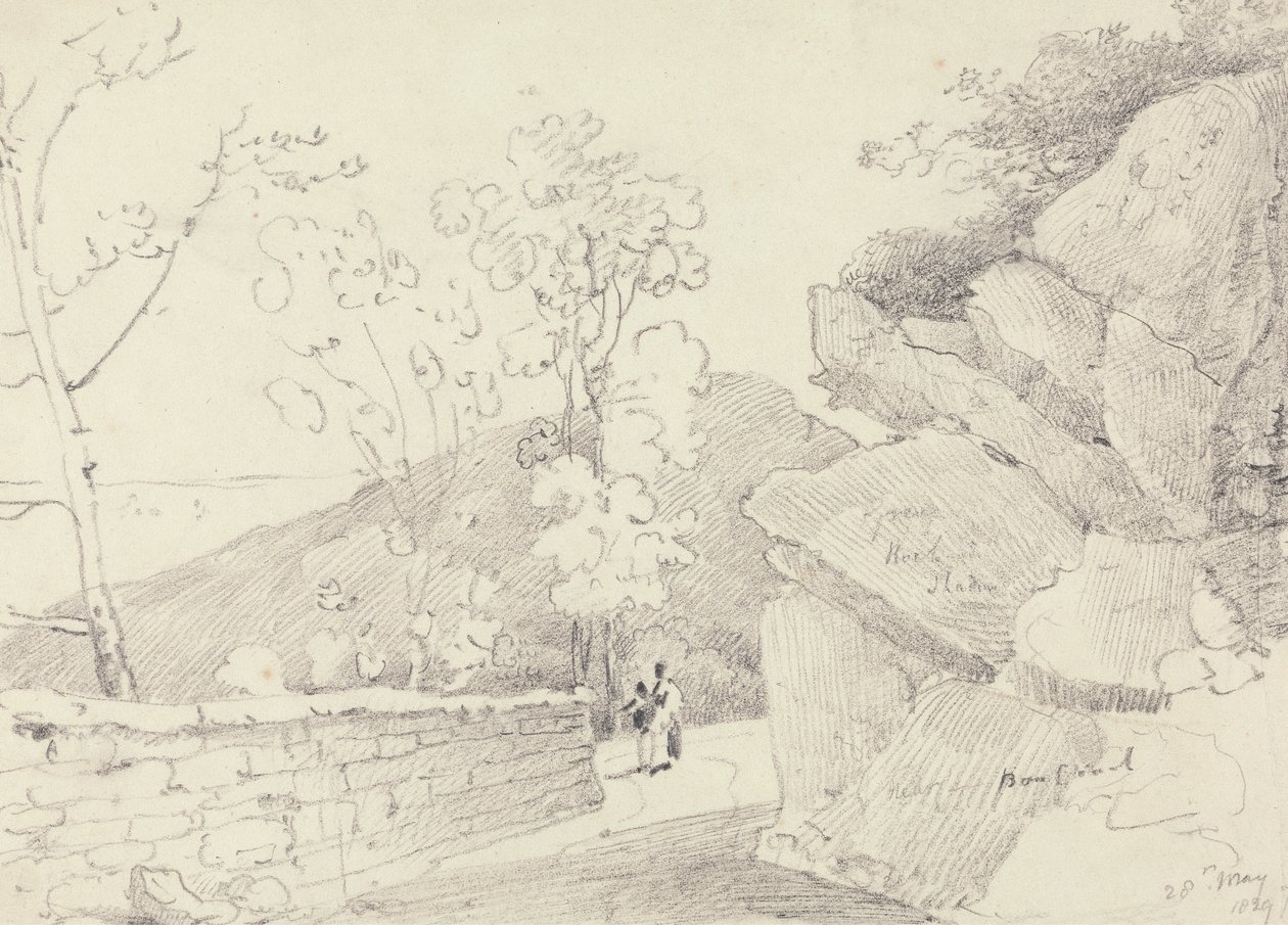 Nära Bonchurch, Isle of Wight, 28 maj 1829 av Capt. Thomas Hastings