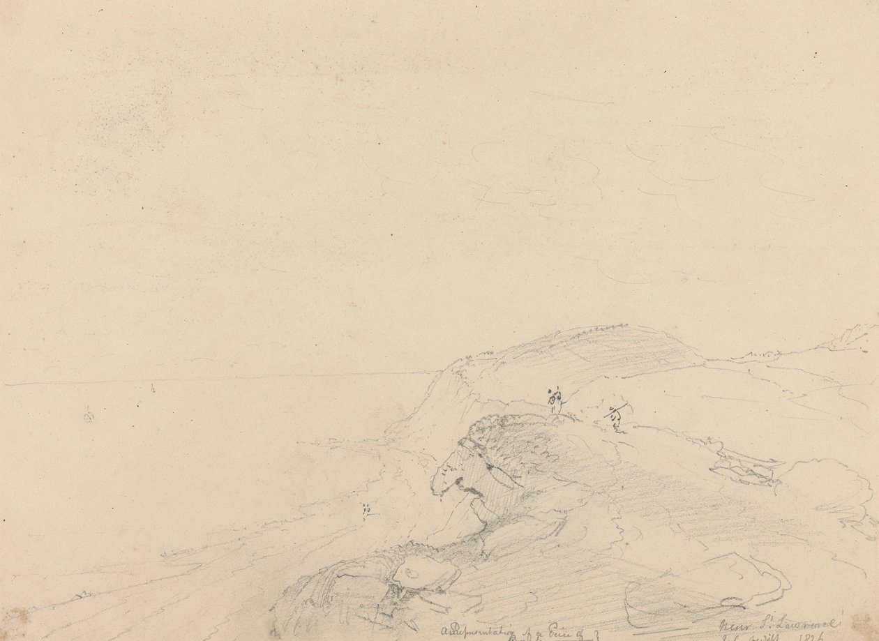 Nära Saint Lawrence, Isle of Wight av Capt. Thomas Hastings