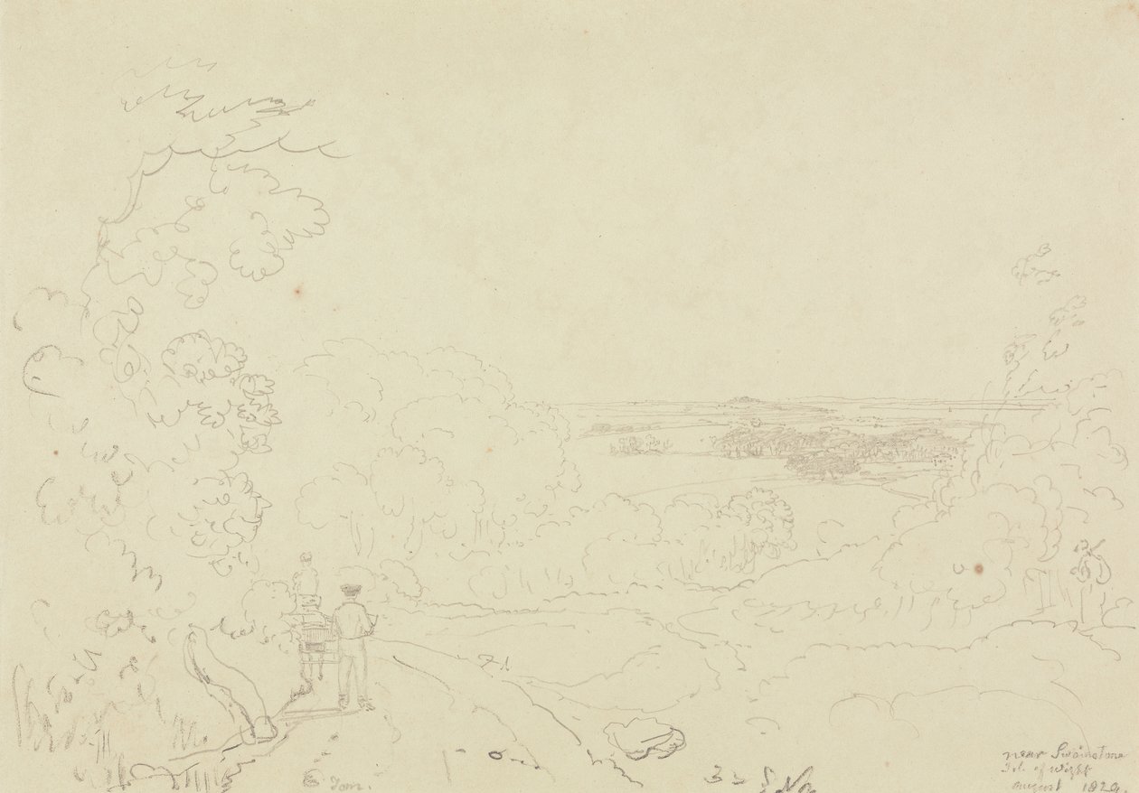 Nära Swainstone, Isle of Wight, augusti 1829 av Capt. Thomas Hastings