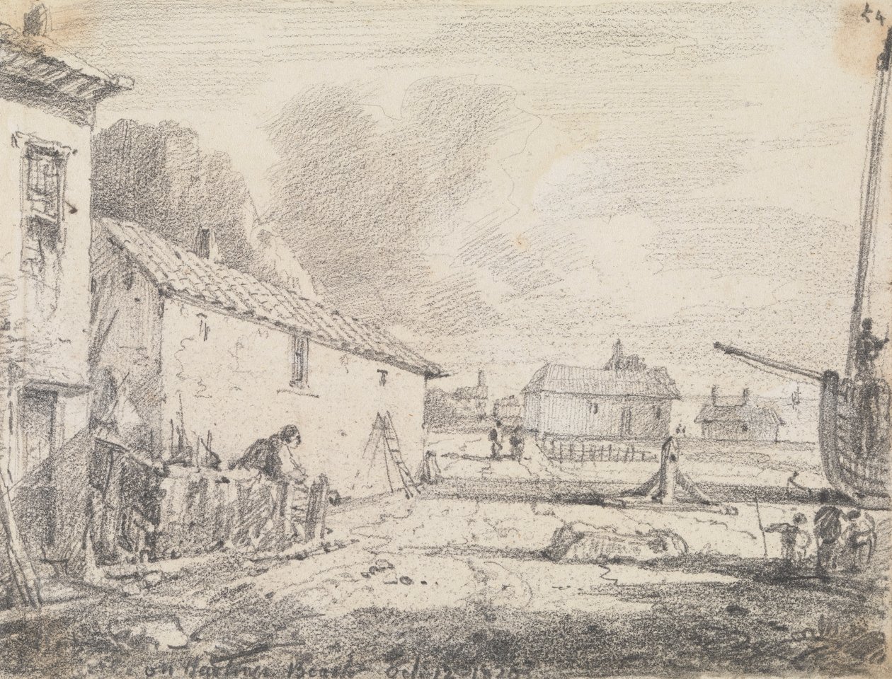 På Hastings Beach, 12 oktober 1820 av Capt. Thomas Hastings