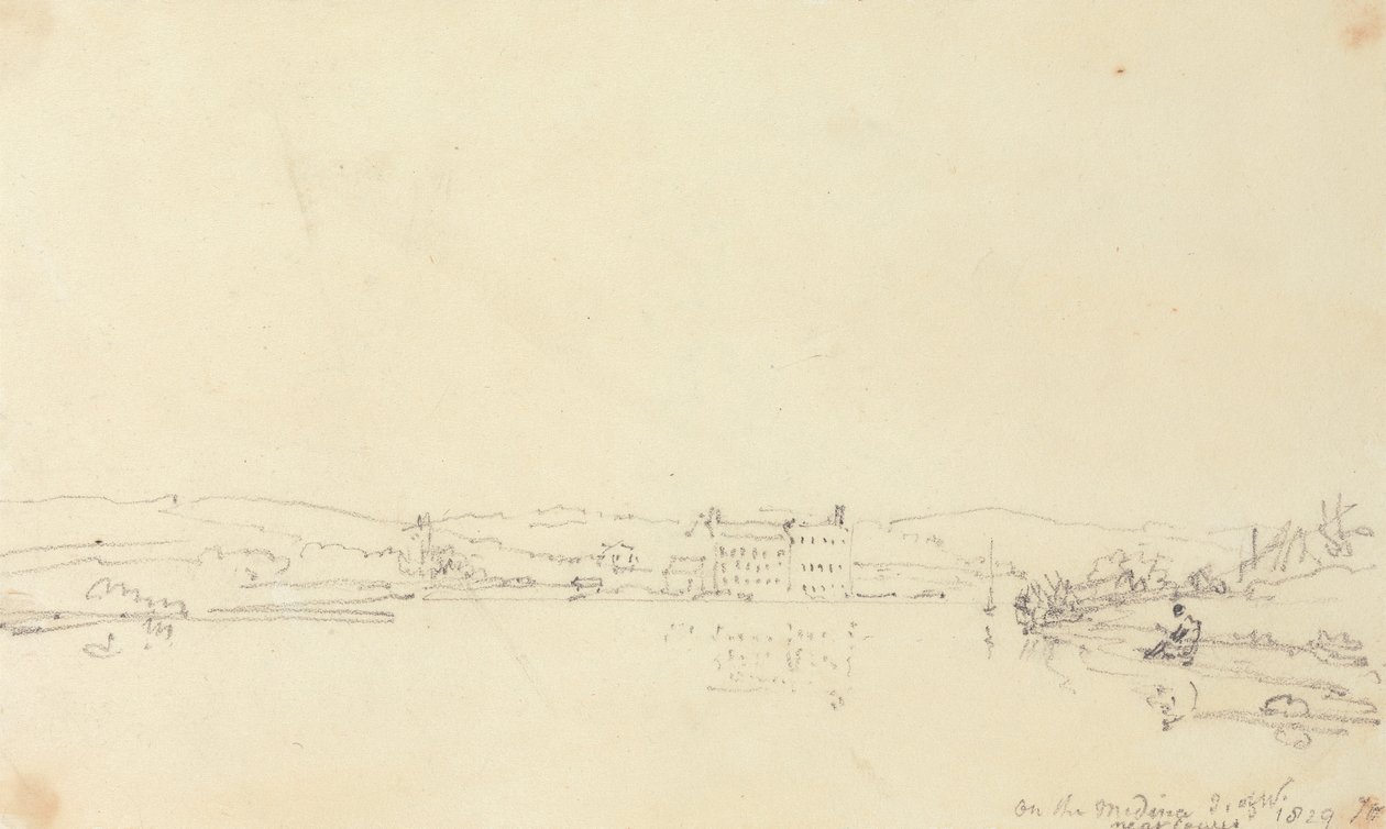 På Medina nära Cowes, Isle of Wight av Capt. Thomas Hastings