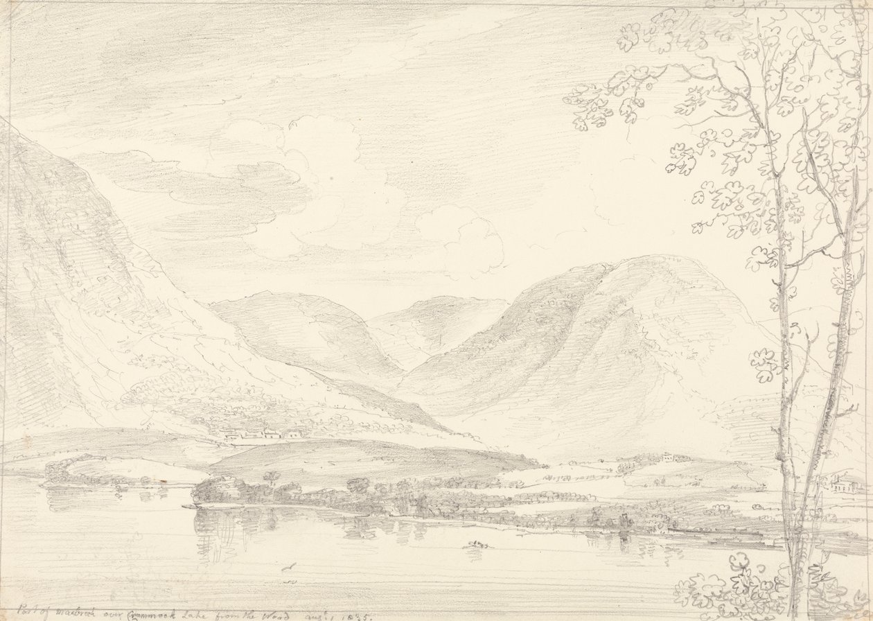 En del av Mellbreak över Crummock Lake, 1 augusti 1835 av Capt. Thomas Hastings