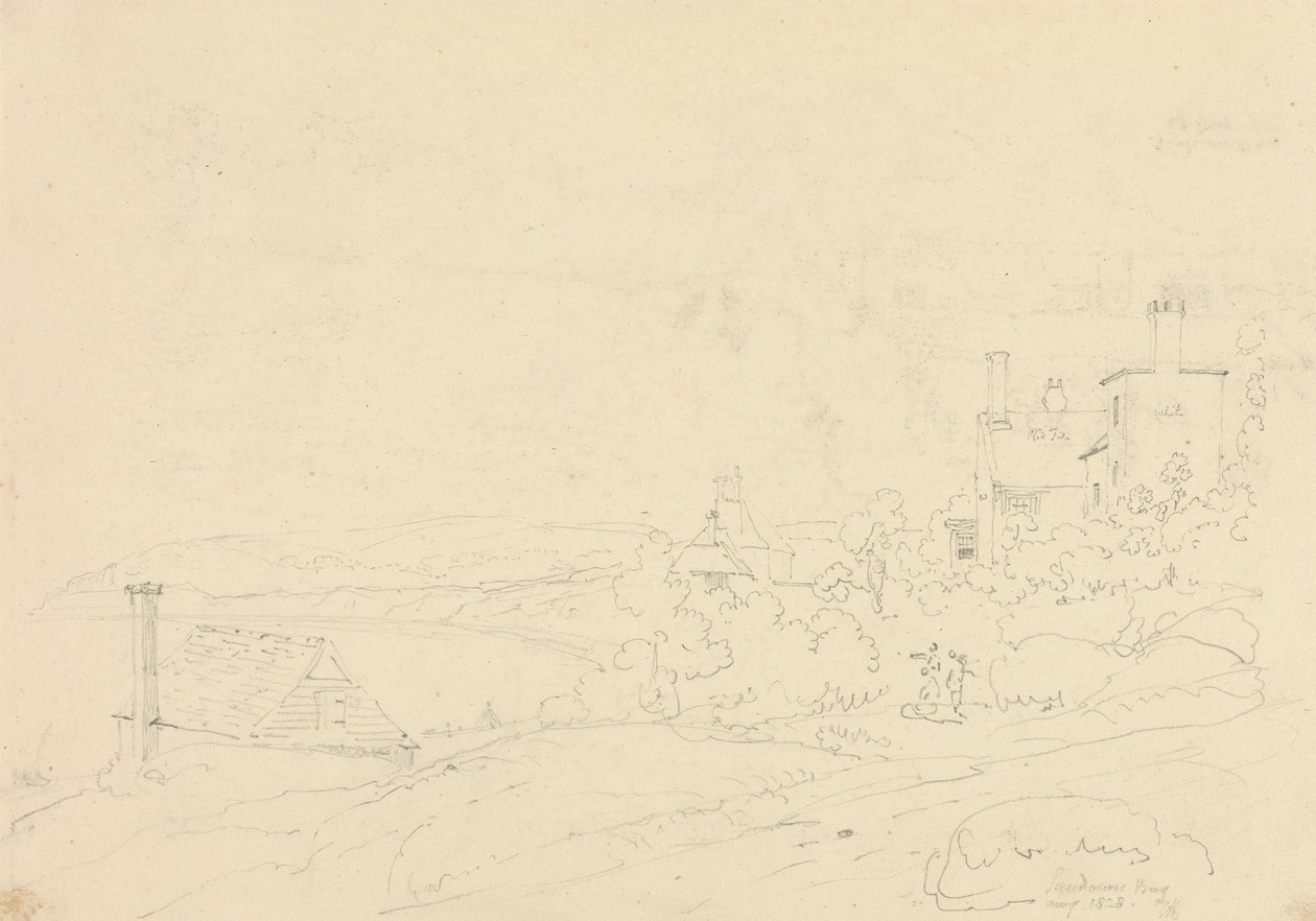 Sandown Bay, Isle of Wight, augusti 1828 av Capt. Thomas Hastings