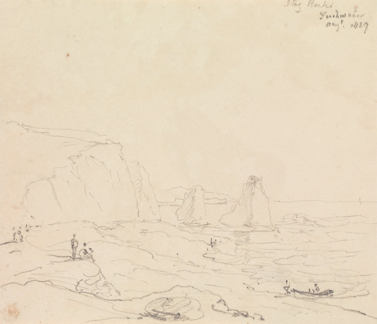 Stag Rocks, Sötvatten, augusti 1827 av Capt. Thomas Hastings