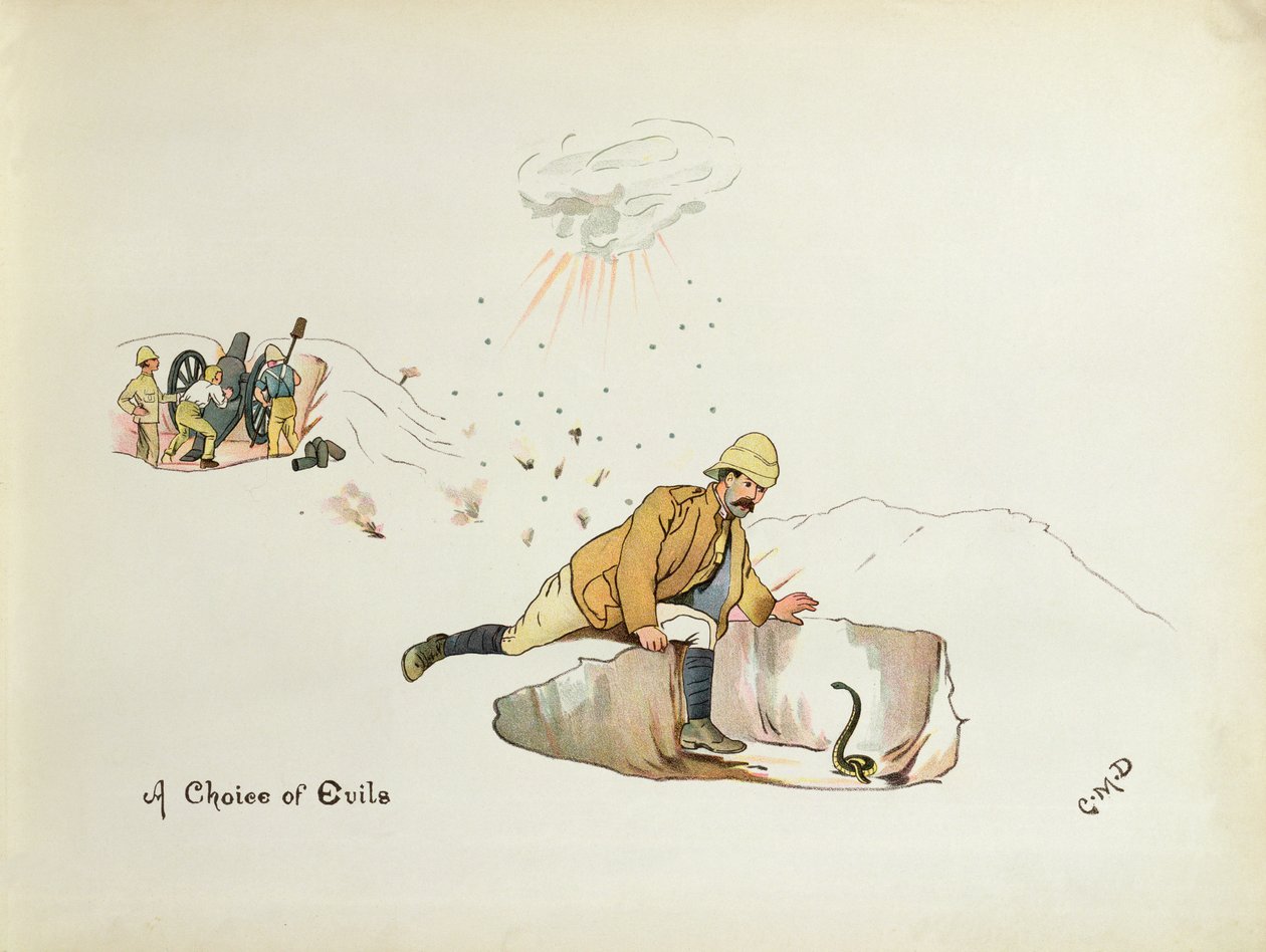 A Choice of Evils, ur "The Leaguer of Ladysmith", 1900 av Captain Clive Dixon