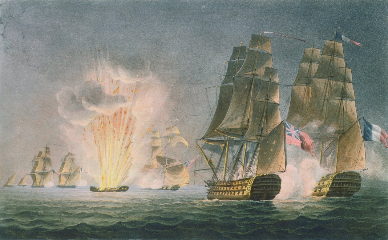 Rivolis kapning den 22 februari 1812, graverad av T. Sutherland för "The Naval Chronology of Great Britain" av J. Ralfe, publicerad 1820. av Captain John William Andrew