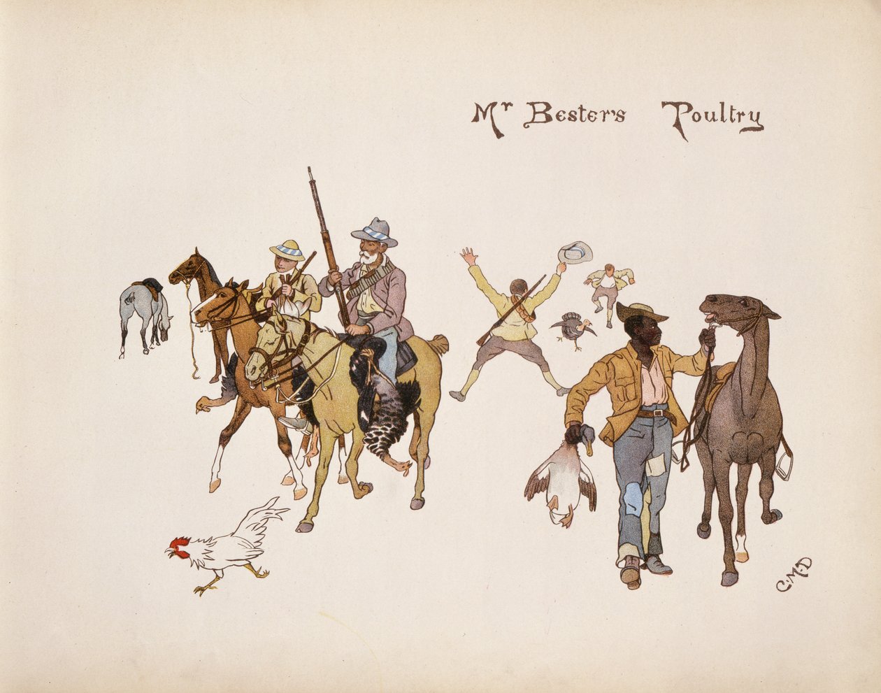 Mr Besters Poultry, från The Leaguer of Ladysmith, 1900 av Captain Clive Dixon