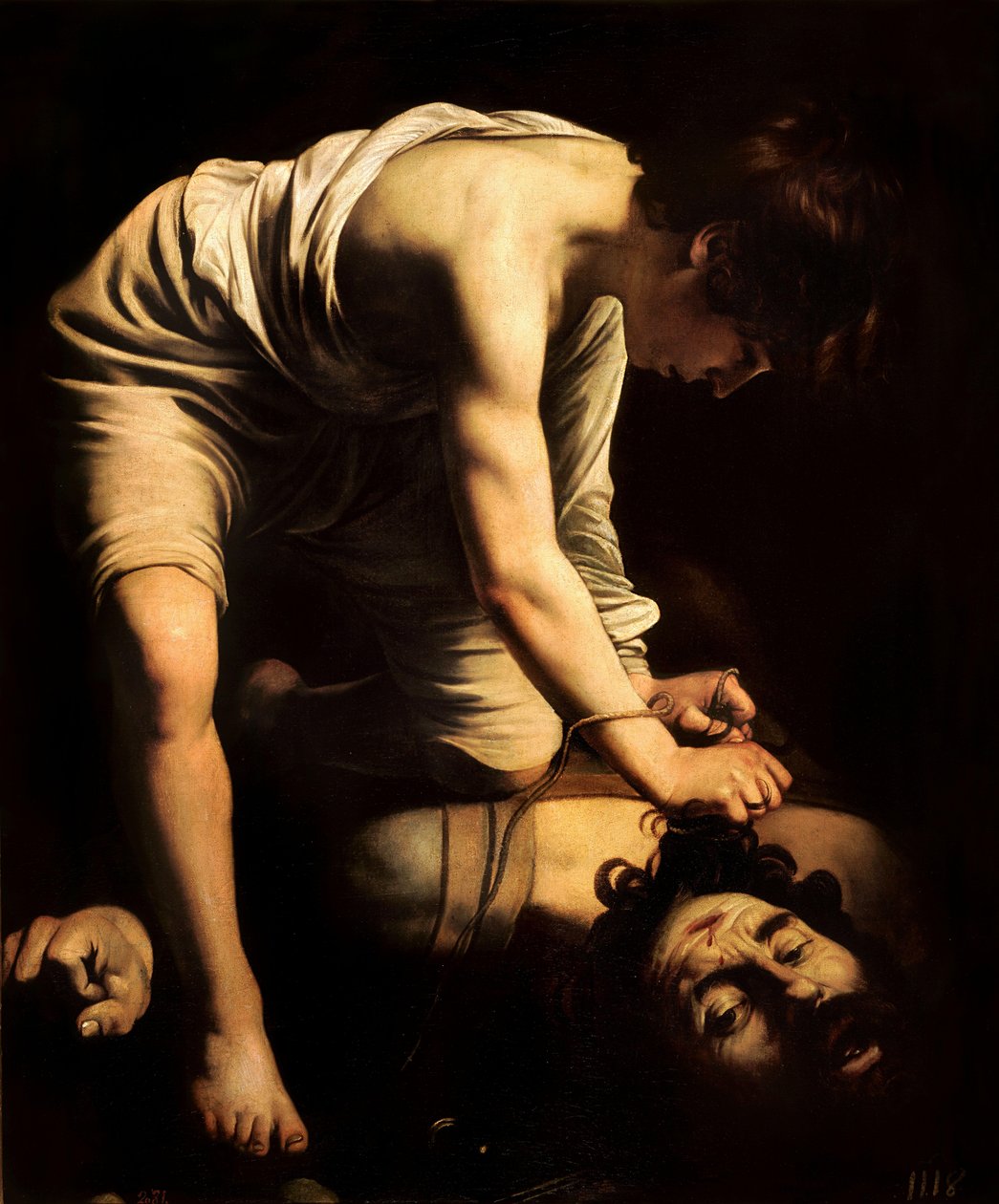 David and Goliath av Michelangelo Merisi Caravaggio