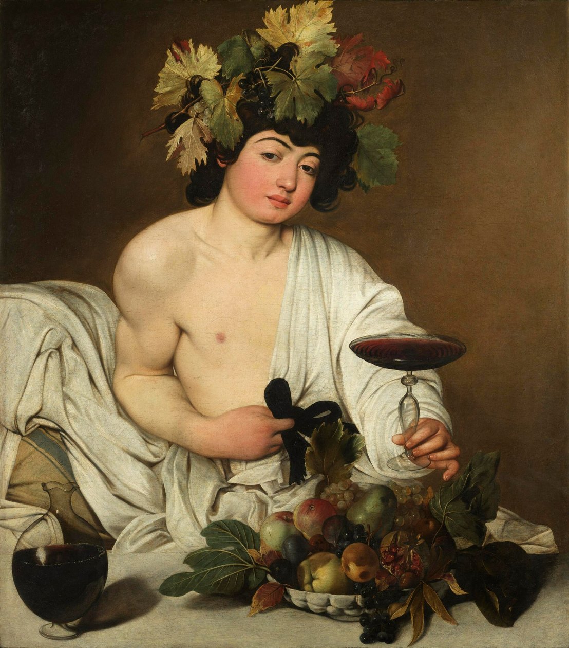 Italienska: Bacco Bacchus av Caravaggio