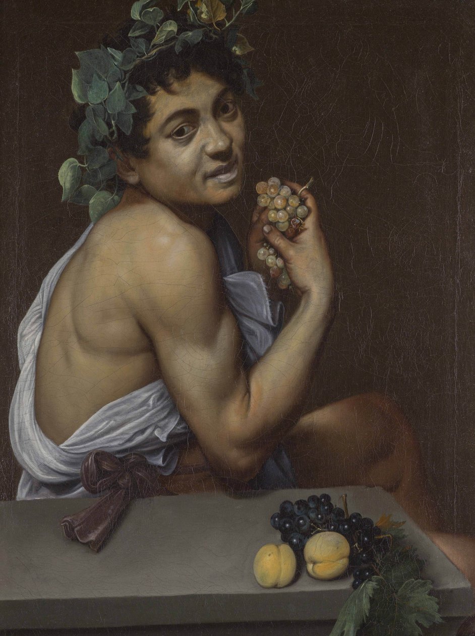 Självporträtt som Bacchus av Caravaggio