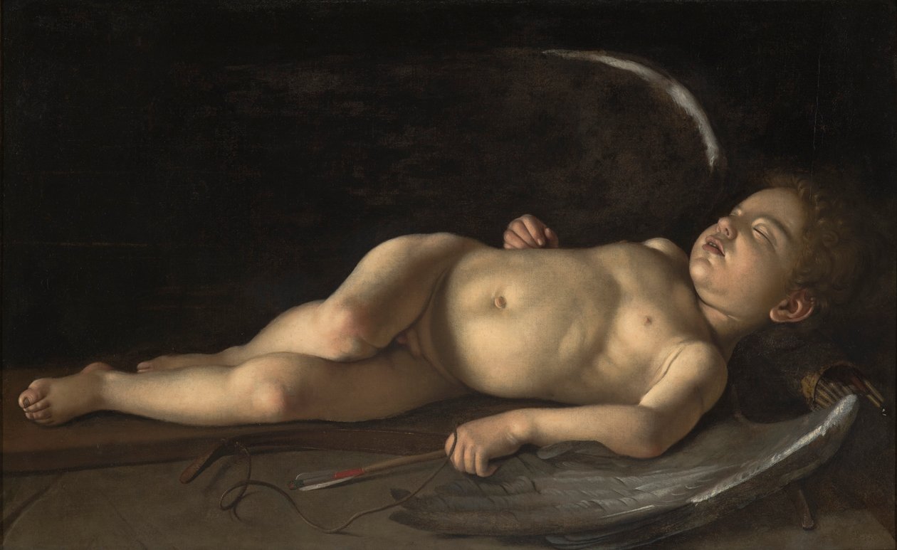 Sovande Amor av Caravaggio