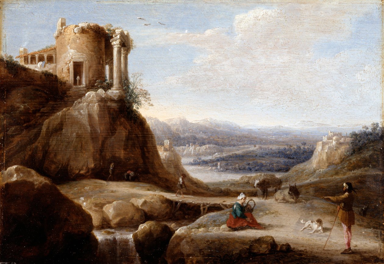 Ett förstört tempel av Carel Cornelisz De Hooch