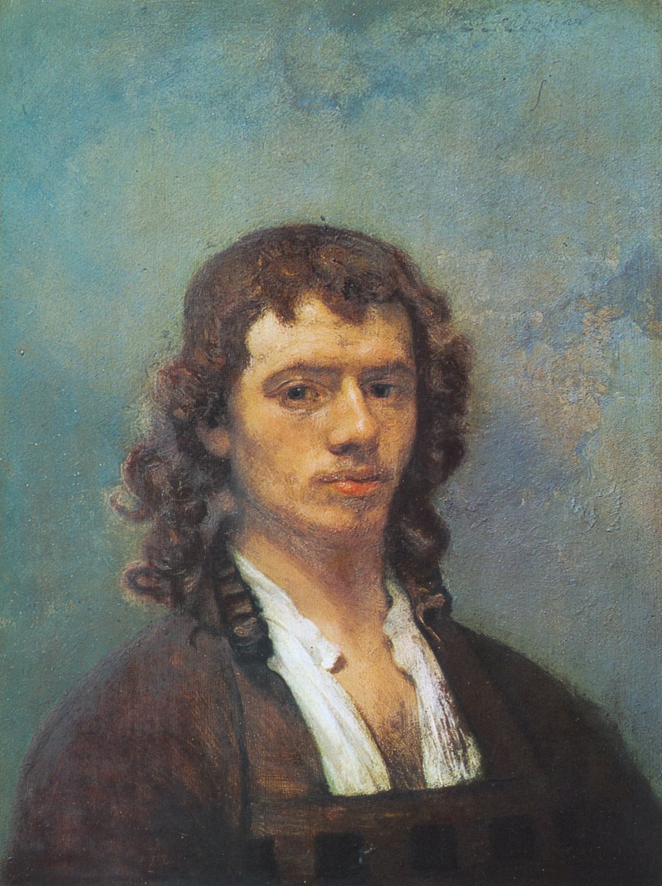 Porträtt av möjligt Carel Pietersz Fabriitius av Carel Fabritius