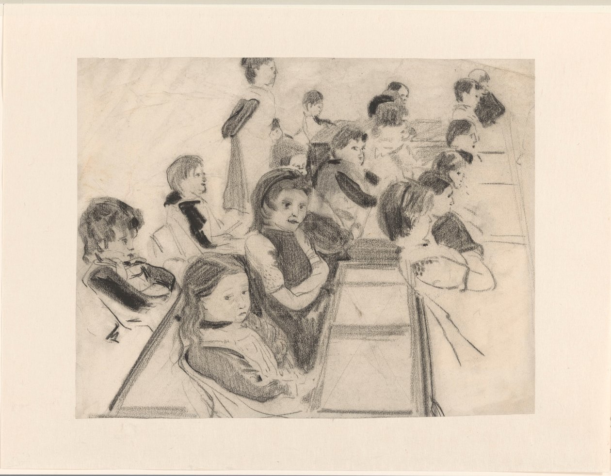 skolklass av Carel Adolph Lion Cachet