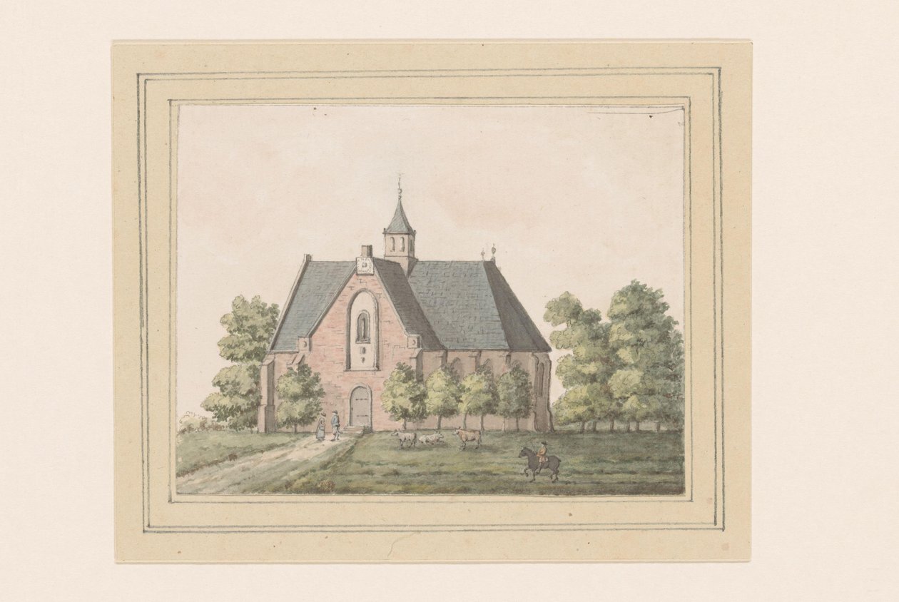 Figurer kommer flygande i ett lässkåp Läskabinettet 1857 (titel på objekt) av Carel Christiaan Antony Last