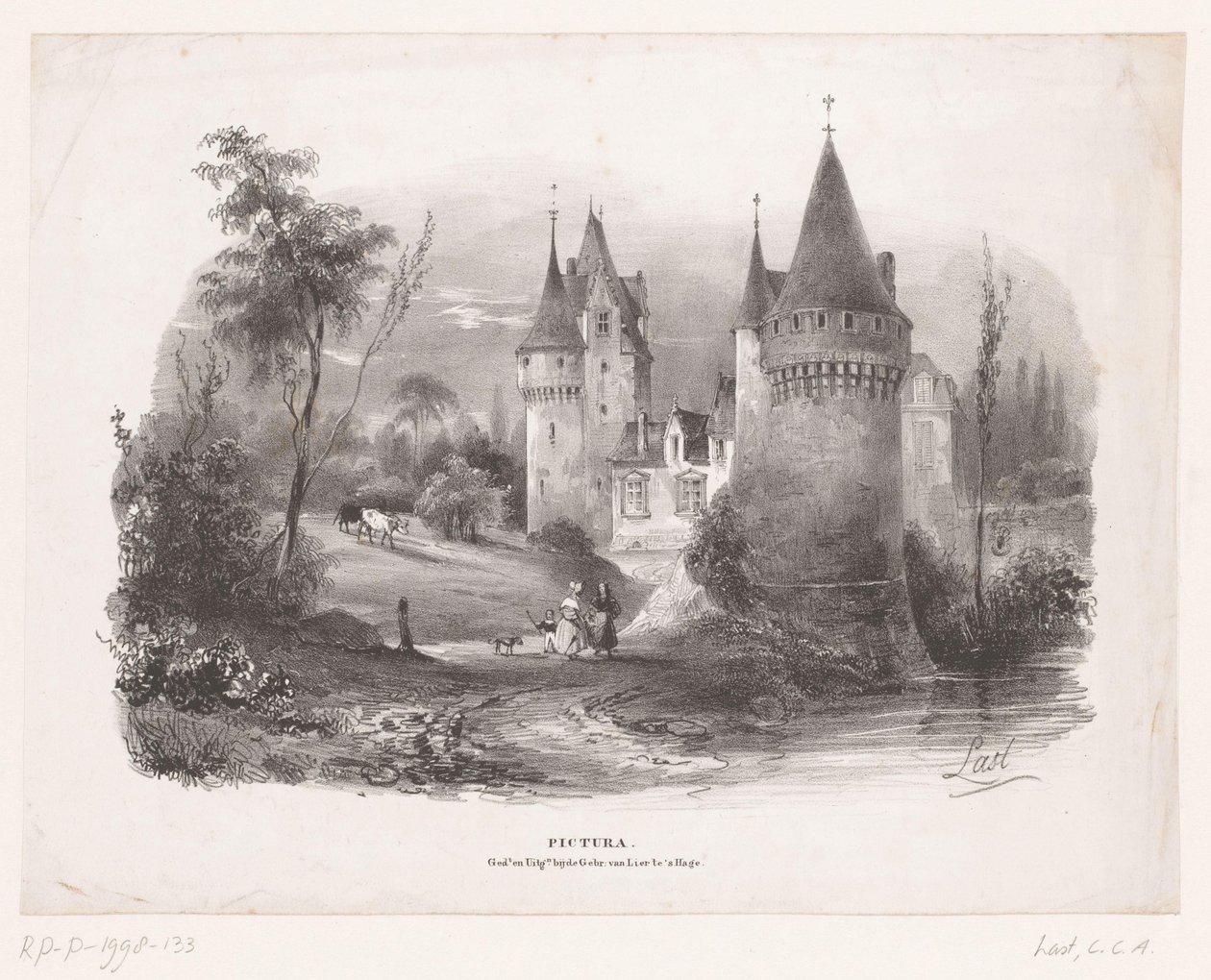 Kasteel Pictura (serietitel på objekt) av Carel Christiaan Antony Last