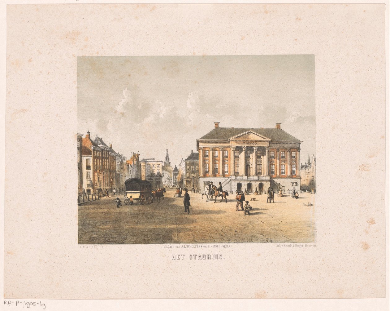 Stadshuset i Groningen Rådhuset (titel på objektet) av Carel Christiaan Antony Last