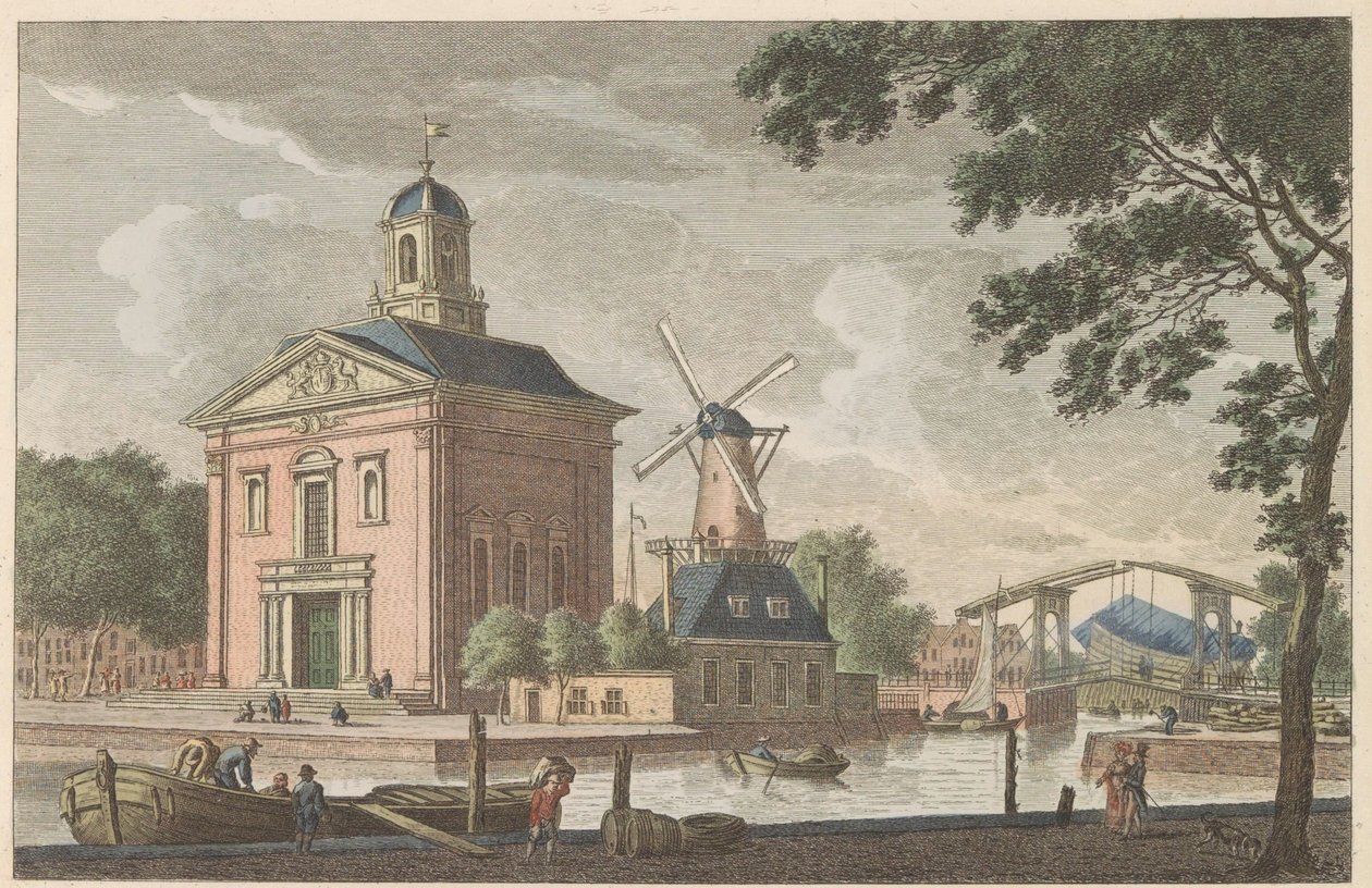 Engelska kyrkan i Rotterdam, ca 1790 Engelska biskopskyrkan i Rotterdam / L