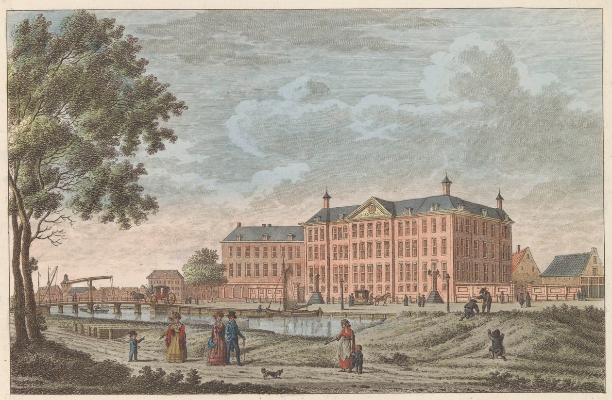 Lutherse Diaconiehuis te Amsterdam, ca. 1790 Luthersche Diaconie en Bestedelingenhuis te Amsterdam / Hospice för lutherska föräldralösa barn och pensionat för denna religions ålderdom (titel på objektet) av Carel Frederik Bendorp (I)