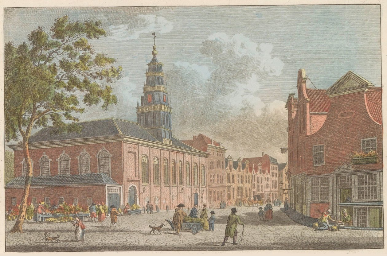 Vallonsk kyrka i Rotterdam, ca 1790 Franska kyrkan i Rotterdam / L