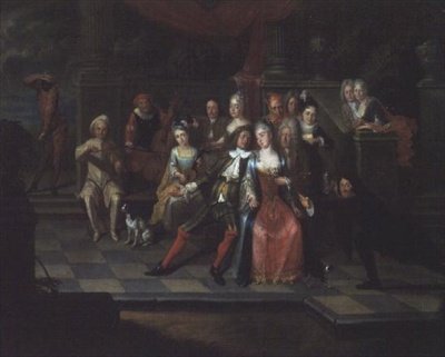 Karnevalsscen av Carel Jacob Crec