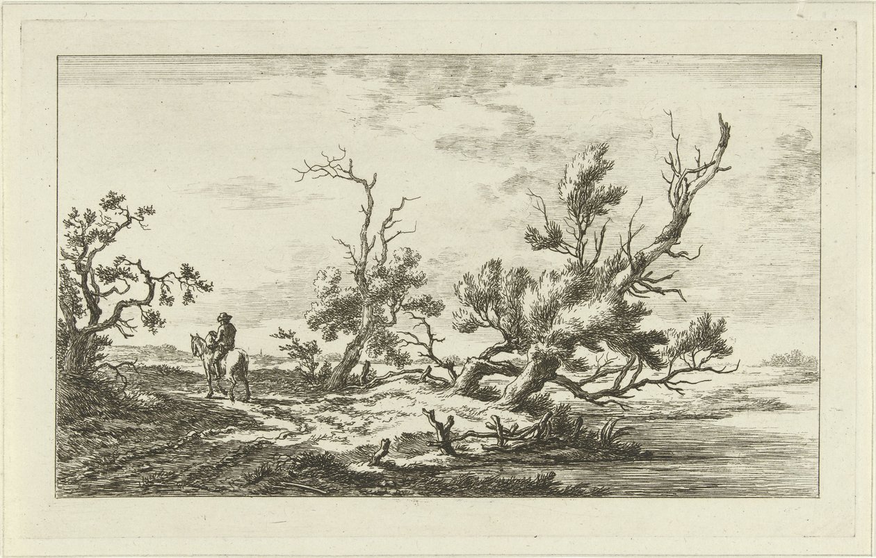 Ryttare i ett landskap Landscapes (A-F) (serietitel) av Carel Lodewijk Hansen