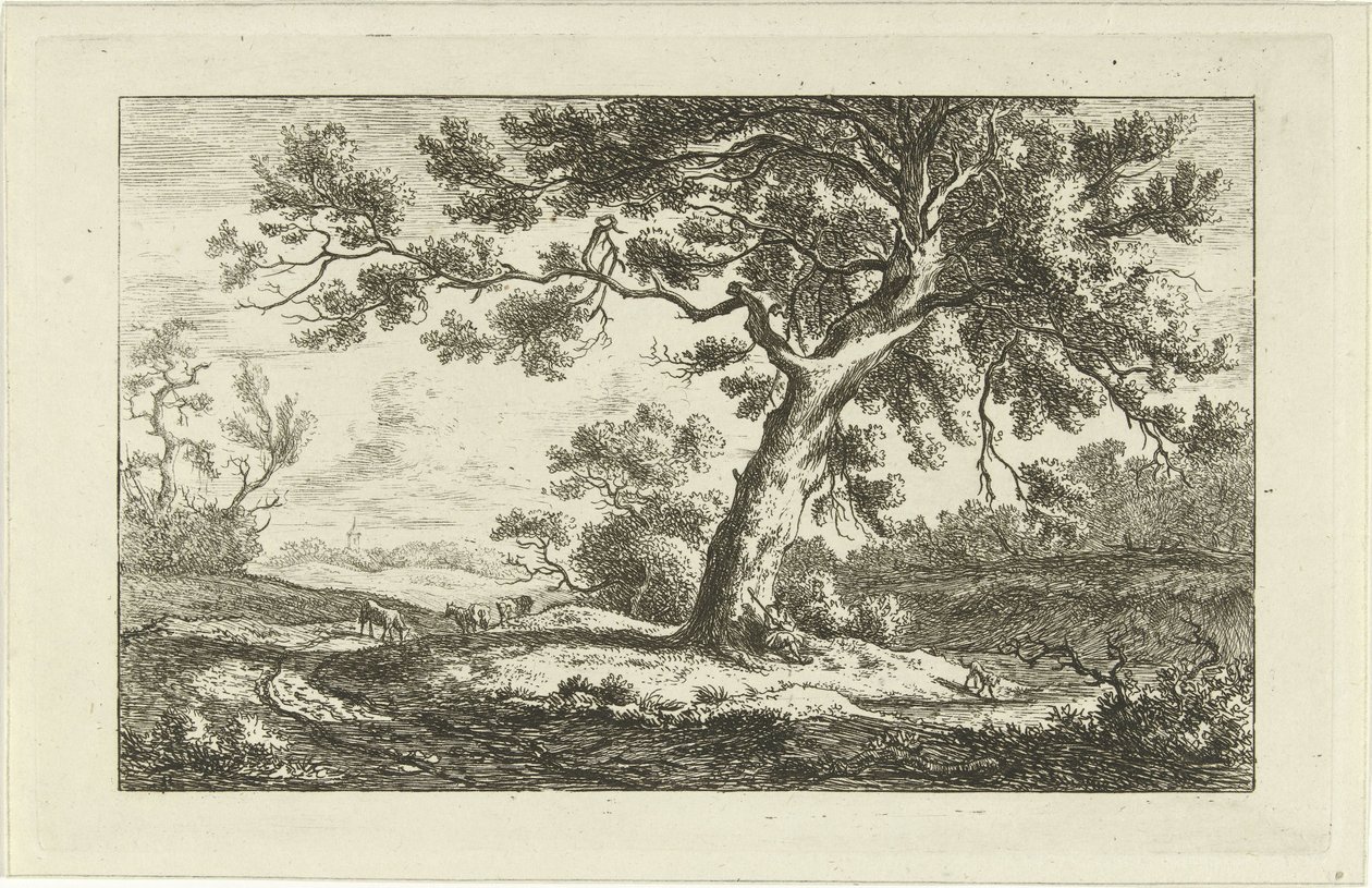 Vilande herde Landskap (a-f) (serietitel) av Carel Lodewijk Hansen