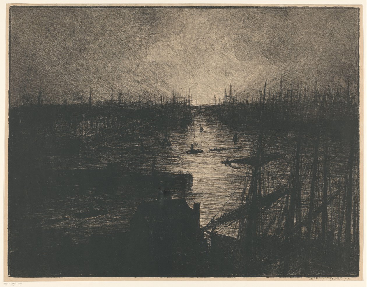 Hamburgs hamn av Carel Nicolaas Storm van 