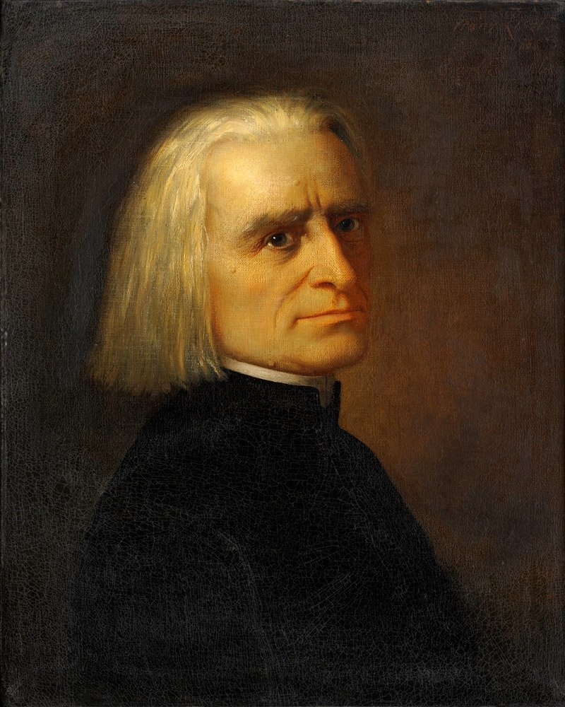 Portrait of Franz Liszt 1811-1886 av Carl Ehrenberg
