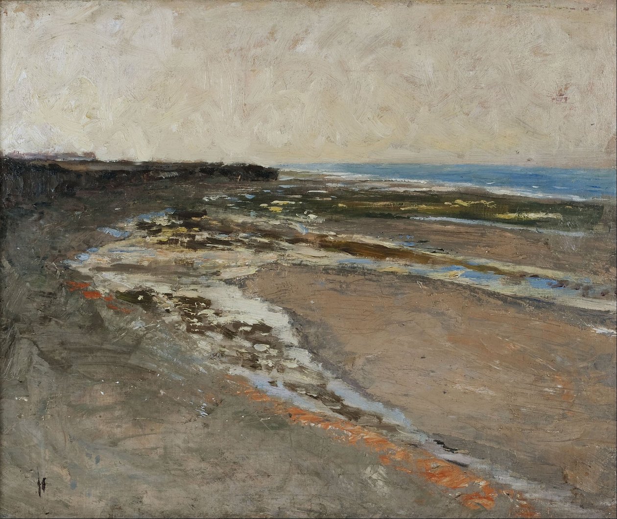 Seashore vid Luc-sur-Mer av Carl Fredrik Hill