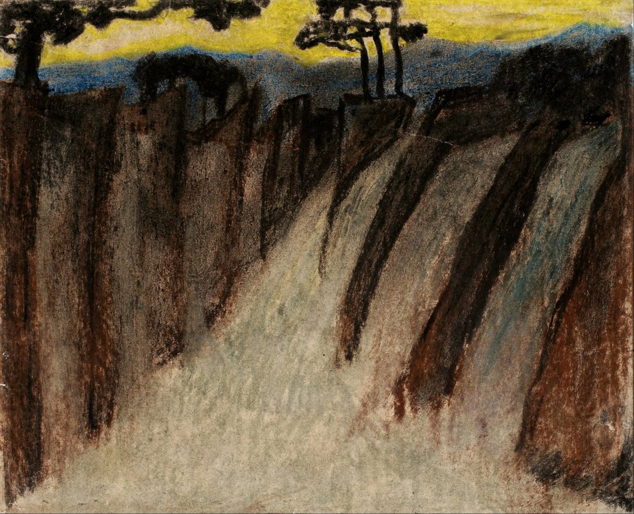 Untitled (skymningslandskap) av Carl Fredrik Hill