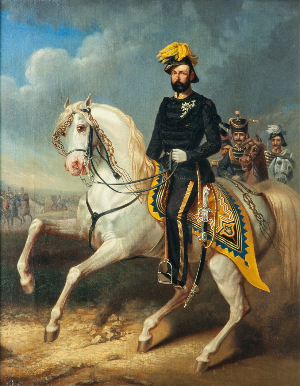 Karl XV, kung av Sverige och Norge 1860-1872 av Carl Fredrik Kiörboe