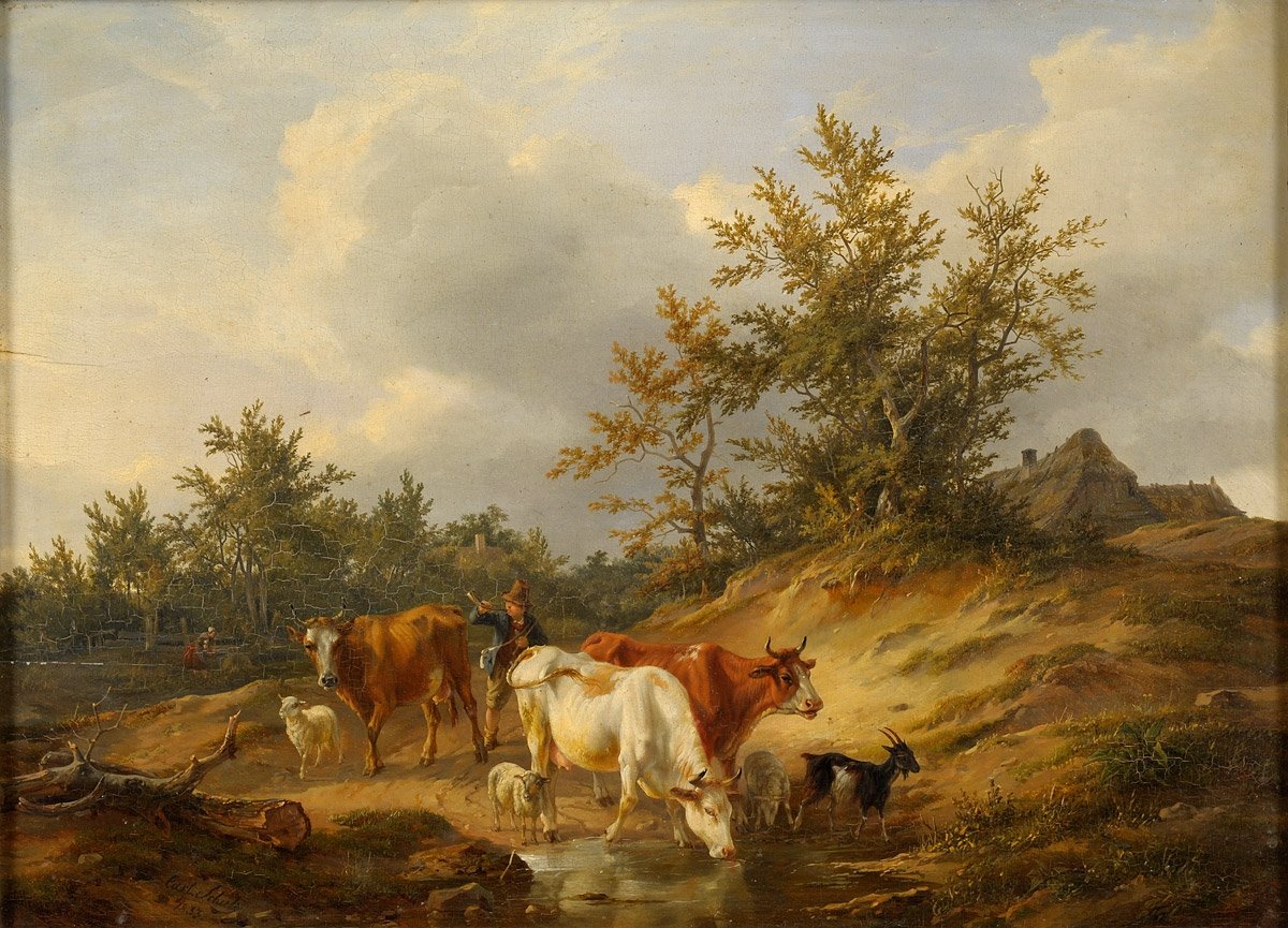 Austrieb der Herde av Carl Friedrich Schulz