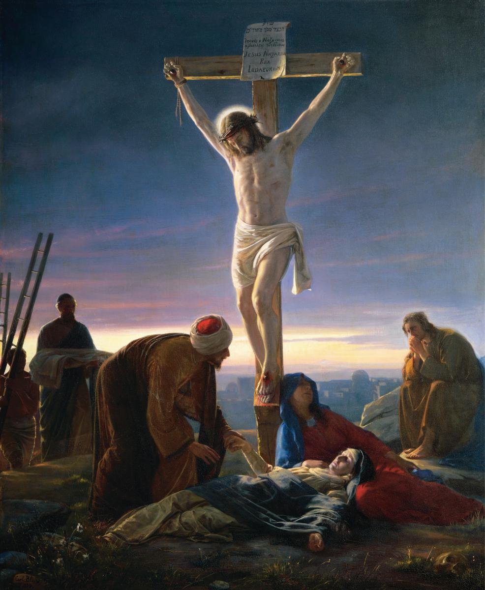 Cristo en la Cruz av Carl Heinrich Bloch